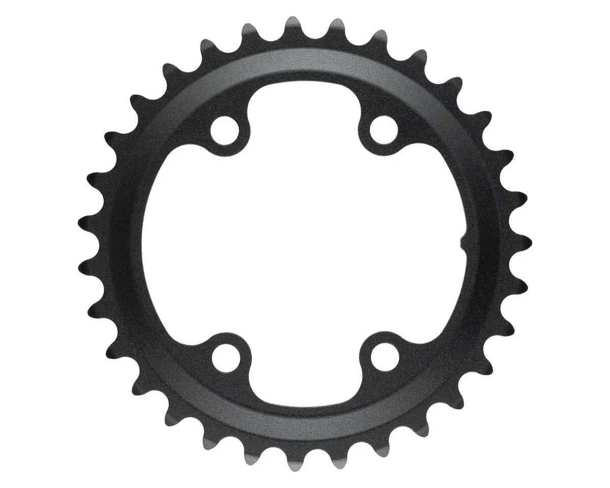 Microshift Sword/Sword Black Chainrings (Black) (9/10 Speed) (Inner) (31T) (80/110mm Asymmetic BCD)